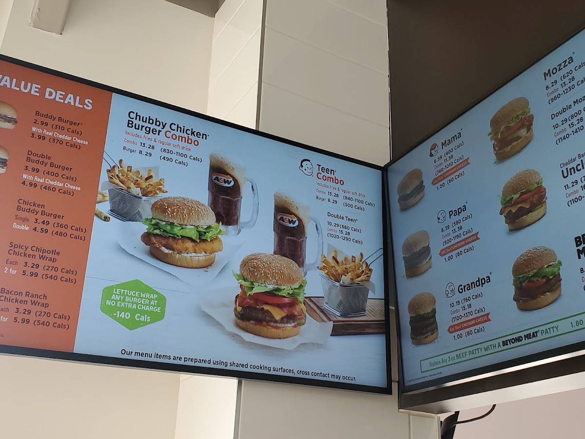 Menu A&w Canada-1